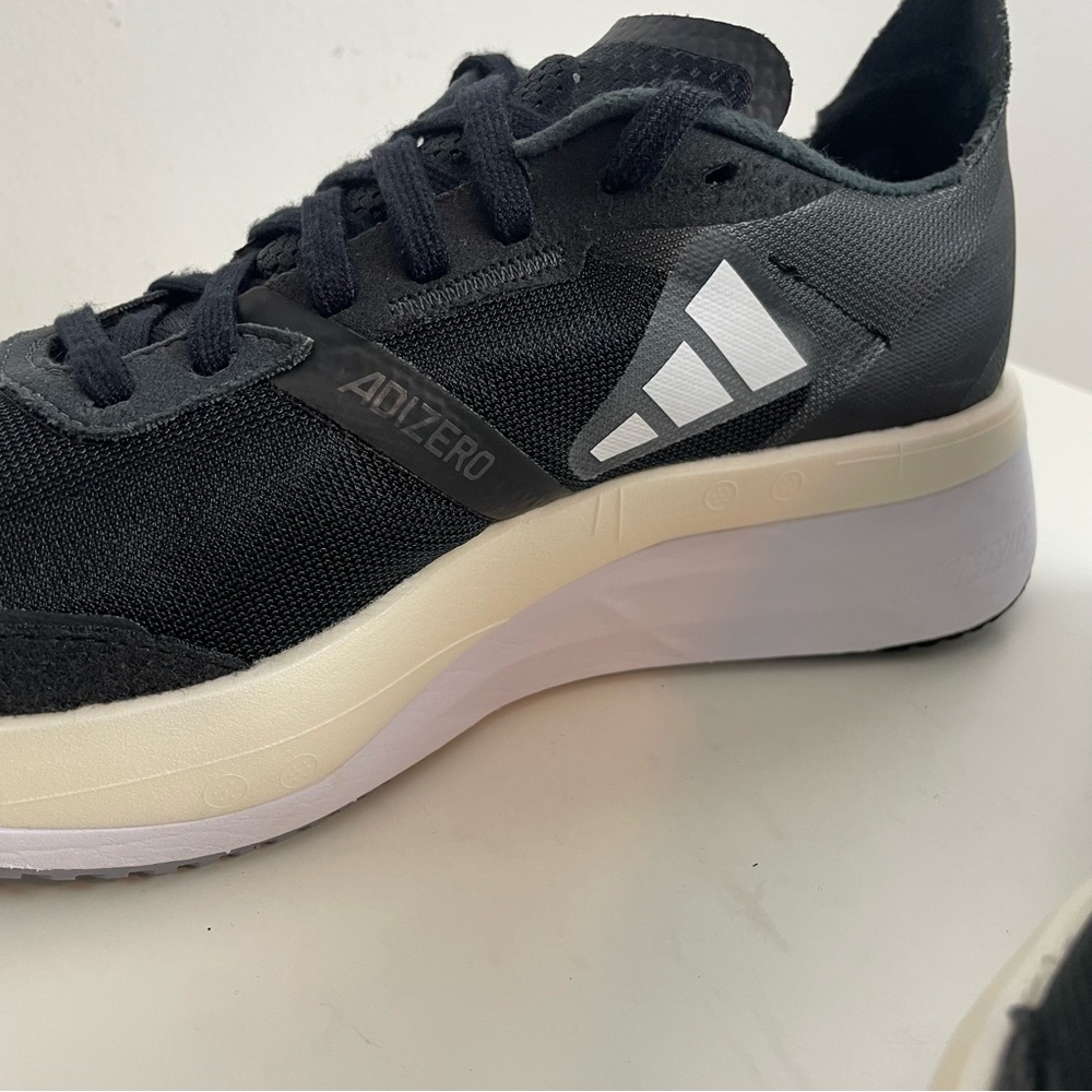 adidas Black White Women's Running Sneakers - Picture 2 of 14